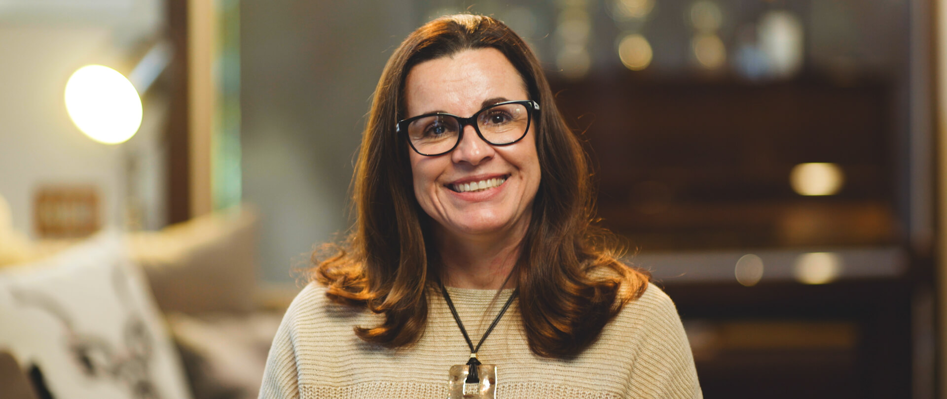 screen of alumni being interviewed.